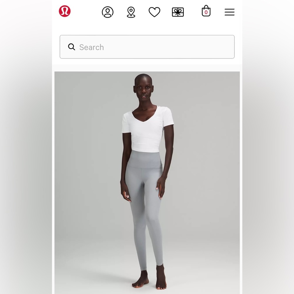 NWT white Lululemon align Tee size 4